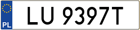 Trailer License Plate